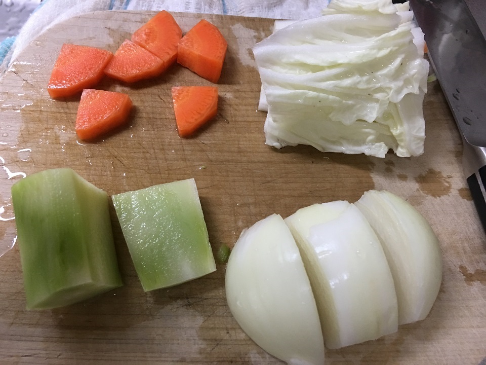 切った野菜の写真
