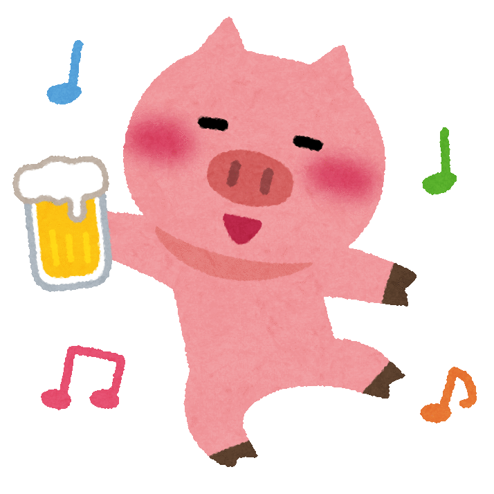 酔っぱらった豚が踊るＧＩＦ